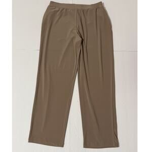 Susan Graver LK Luxe Pull-On Pants, Barley/Khaki, Size SP